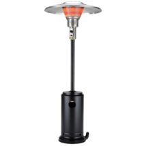 40000 BTU Black Steel Propane Cylindrical Pole Standing Patio Heater - $16,047.81 MXN