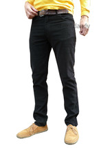 Schwarz Schlank Kordhosen Cord Jeans Hosen Vtg 80&#39;s indie mod Skate Retro - £48.02 GBP