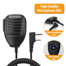 Original 5R Handheld 2Pin Microphone Speaker MIC for UV5R BF-888S UV-82 UV-13 PR - £8.72 GBP