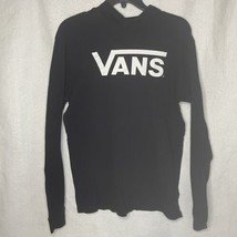 Vans T-Shirt Adult Small Black Hoodie Pullover Check board Hood Skateboarding - £11.17 GBP