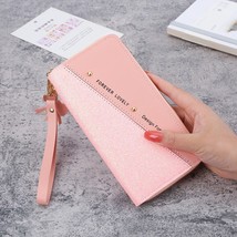 2022 Fashion Leather Wallets Women Long Zipper Coin Purses Tassel Design... - £26.38 GBP