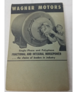 Wagner Motors Notebook 1960 Wagner Electric Corporation Perforated Pages - £12.04 GBP