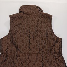 Hannah RN#45749 Women's Brown Button-Up Sleeveless Puffer Vest Size Large  image 13