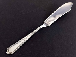 Wallace Cromwell CARLTON 1 Master Butter Knife 7&quot; Flatware Silverplate 1925 - $5.94