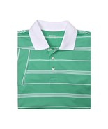 Brooks Brothers Mens Green Stripe Performance Polo Shirt, 2XL XXL 8761-10 - $44.17