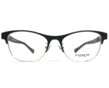 Coach Eyeglasses Frames HC 5074 9239 Black Silver Square Full Rim 52-17-135 - £73.46 GBP