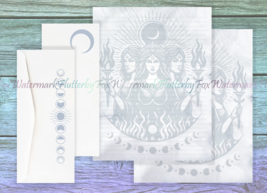 Hecate Triple Goddess Stationery Set  - $15.00