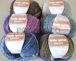 Wool Blend Knitting Yarn Preshrunk LANA GATTO Art. Bright Made IN Italy - $4.54+