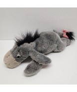 Disney Pooh Eeyore Laying Down Plush Stuffed Animal Detachable Tail 15&quot; - $18.62