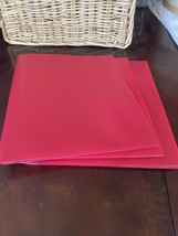 set of 4 red office depot quality folders - $9.78