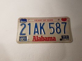 1992 Alabama License Plate - £11.52 GBP