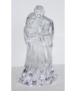 EXQUISITE WATERFORD CRYSTAL WEDDING BRIDE &amp; GROOM 7 1/4&quot; CAKE TOPPER/SCU... - £51.19 GBP
