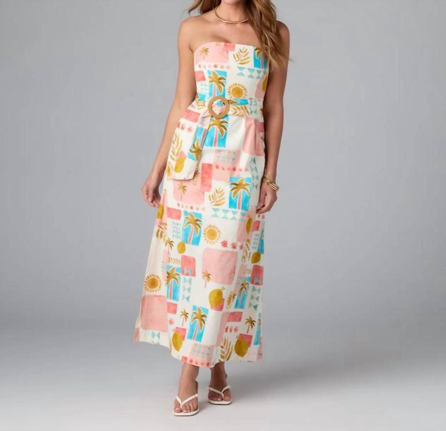 Dress Forum Odalys Maxi Dress White Multi - $58.00