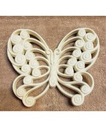 Burwood Products Hard Plastic White Butterfly Wall Sculpture Art 3D  - £13.37 GBP