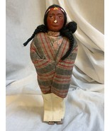 Vintage Bully Good Skookum Native American Indian Composition Doll w/Pap... - £56.25 GBP