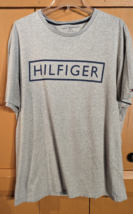 Tommy Hilfiger T-Shirt Adult XL Extra Large Gray Spell Out &quot;HILFIGER&quot; Lo... - £11.40 GBP