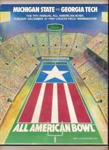 1985 All American Bowl Game Program Michigan State Georgia Tech - £65.56 GBP