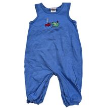 VTG Y2K 1999 Carters John Lennon Real Love Blue Animal Romper Overalls 9-12 - $21.78