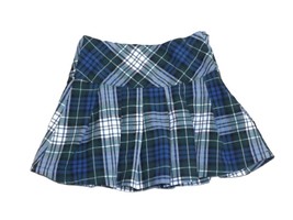 American Eagle Mini Skirt Size 8 Pleated Plaid Highest Rise Blue Green P... - £11.15 GBP