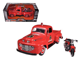 1948 Ford F-1 Pickup Truck &quot;Harley Davidson&quot; Fire Truck and 1936 El Knucklehead  - £36.87 GBP