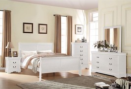 White Louis Philippe Twin Bed By Acme Furniture. - £254.97 GBP