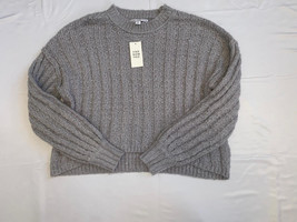 MSRP $44 And Now This Womens Cable-Knit Sweater Gray Size Small - £13.20 GBP