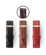 17mm Seafarer Premium Leather Watch Strap (Rose Gold, Gold, Silver Buckle) - £7.27 GBP