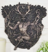 Ebros Wicca Horned God Cernunnos Wall Plaque Masculine Divinity Neopaganism - $52.99