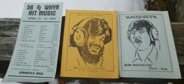 ~~ 1978 Wacky 102 FM &amp; WHYN 56 Hit Music Radio Ad Flyers ~~ Springfield ... - $12.00