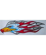 FL088 Flame Fire Motocross Scooter Sticker Racing Tuning 53x17 cm/21x10 ... - £9.70 GBP