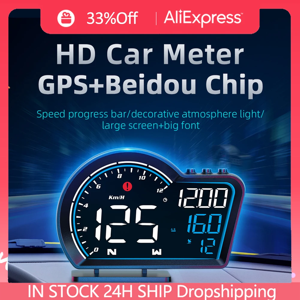 G16 GPS HUD Auto Speedometer Head Up Display Universal Car Smart Digital Alarm - £30.35 GBP+
