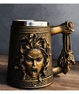 Greek Gorgon Sisters Goddess Medusa With Wild Snakes Hair And Scales Cof... - $49.99