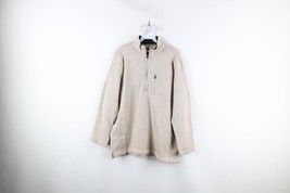 Woolrich Mens Large Distressed Spell Out Knit Half Zip Pullover Sweater ... - $645.60 MXN