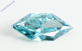 Marquise Duchess Loose Diamond (0.52 Ct Light Blue(Irradiated) VS1 Clarity) - £471.28 GBP