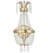 Valentina 1 Light Wall Sconce In Hand Applied Winter Gold - £385.35 GBP