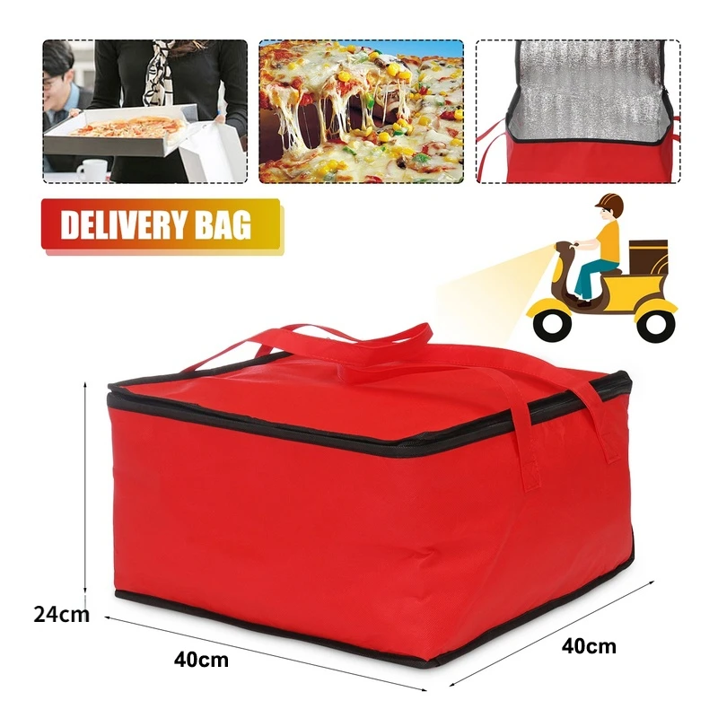 Sporting Insulation Food Delivery Bag Thermal Cooler Bag Cool Lunch Foods Drink  - £18.44 GBP