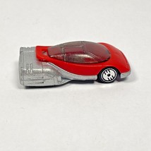 Hot Wheels 1988 Futuristic Red and Silver Space Car Die Cast Toy Car Vintage - £6.38 GBP