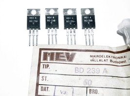 BD239A MEV 60V 2A 30W Si Silicon NPN Transistors BD239 TO220 NEW, 10pcs - £3.10 GBP