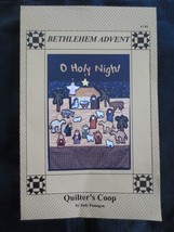 QUILTER&#39;S COOP Bethlehem Advent O HOLY NIGHT  Quilt  PATTERN - 19&quot; x 27&quot; - $9.00