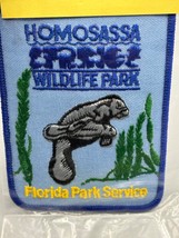 Vtg Homosassa Springs Wildlife Park Florida Embroidered Patch Manatee So... - $11.76