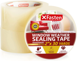 Transparent Window Weather Sealing Tape Shrink Film 3 Pack Total 90 Yard... - £33.24 GBP