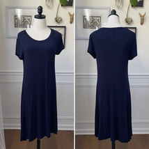 Stitch Fix Pixley Navy Blue Pocket Tshirt Dress M - $431.64 MXN