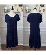 Stitch Fix Pixley Navy Blue Pocket Tshirt Dress M - $424.59 MXN