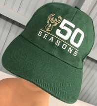 Milwaukee Bucks 50 Seasons Fox Sports Wisconsin Adjustable Baseball Hat Cap  - £10.73 GBP