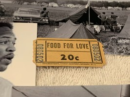 Woodstock 1969 Food For Love Concession Ticket Coupon Jimi Hendrix Janis Joplin - £43.24 GBP