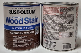 (2 Ct) Rust-Oleum American Walnut Ultimate Wood Stain Satin - 1 QT - £31.26 GBP