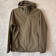 The North Face Women&#39;s Olive green hooded Jacket shell Size Medium *FLAW - £21.55 GBP