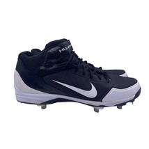 Nike Air Huarache 2K Fresh Baseball Softball Metal Cleats Mid Black Whit... - $59.39