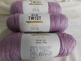 Big Twist Shine Lavender lot of 3 Dye lot 34/3871 - £12.18 GBP