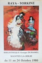 Raya Sorkine - Original Exhibition Poster - Duhamel Mantes Library - 1980 - £117.76 GBP